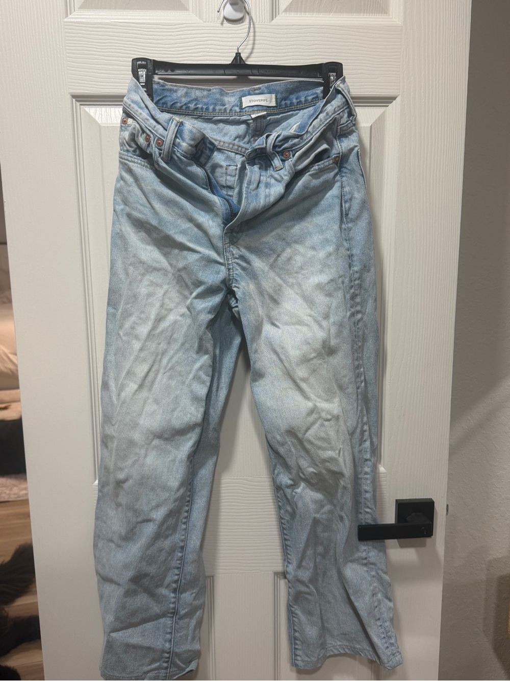 High-Rise Light Blue Denim Jeans - Picture 2 of 3